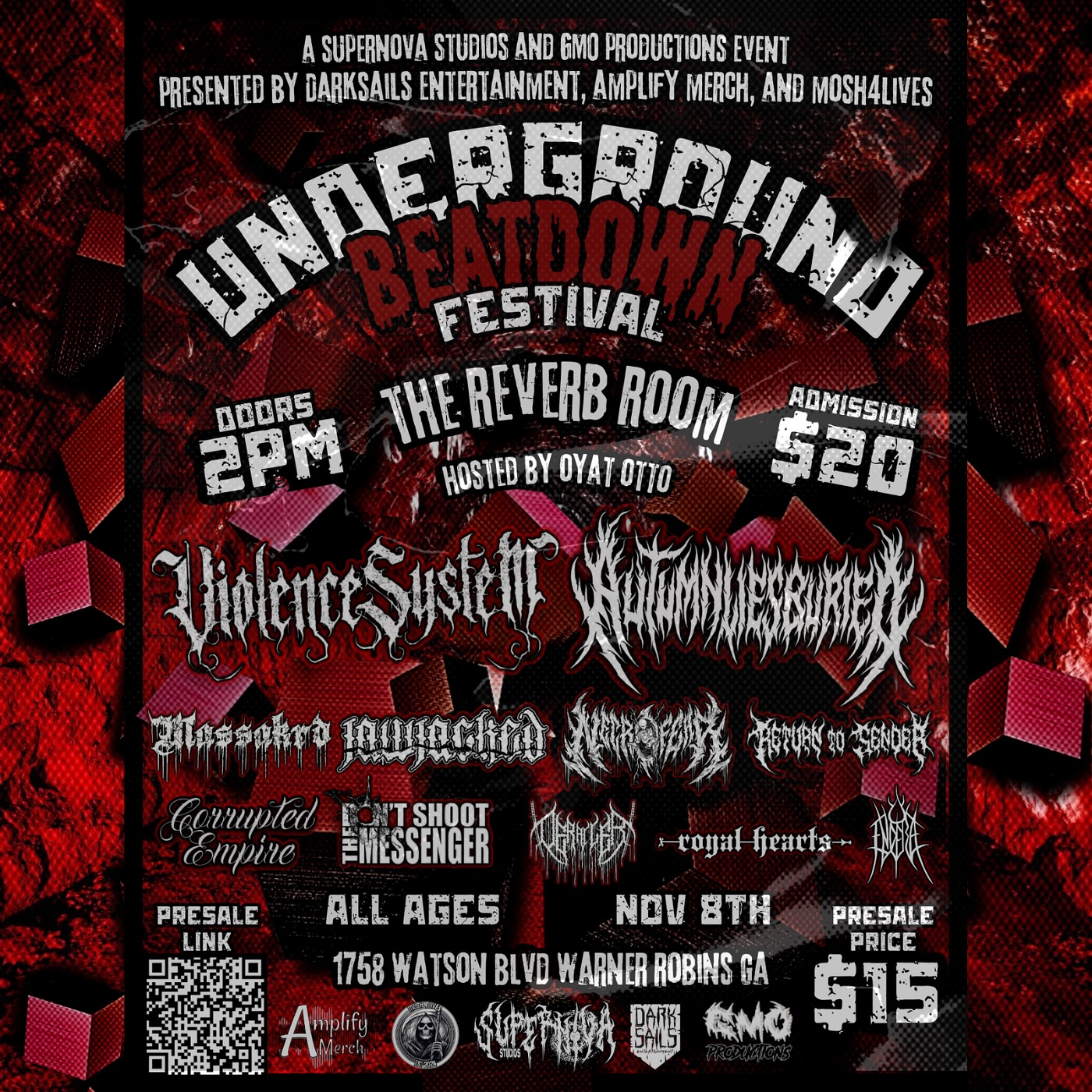 The Underground Beatdown Festival event flyer