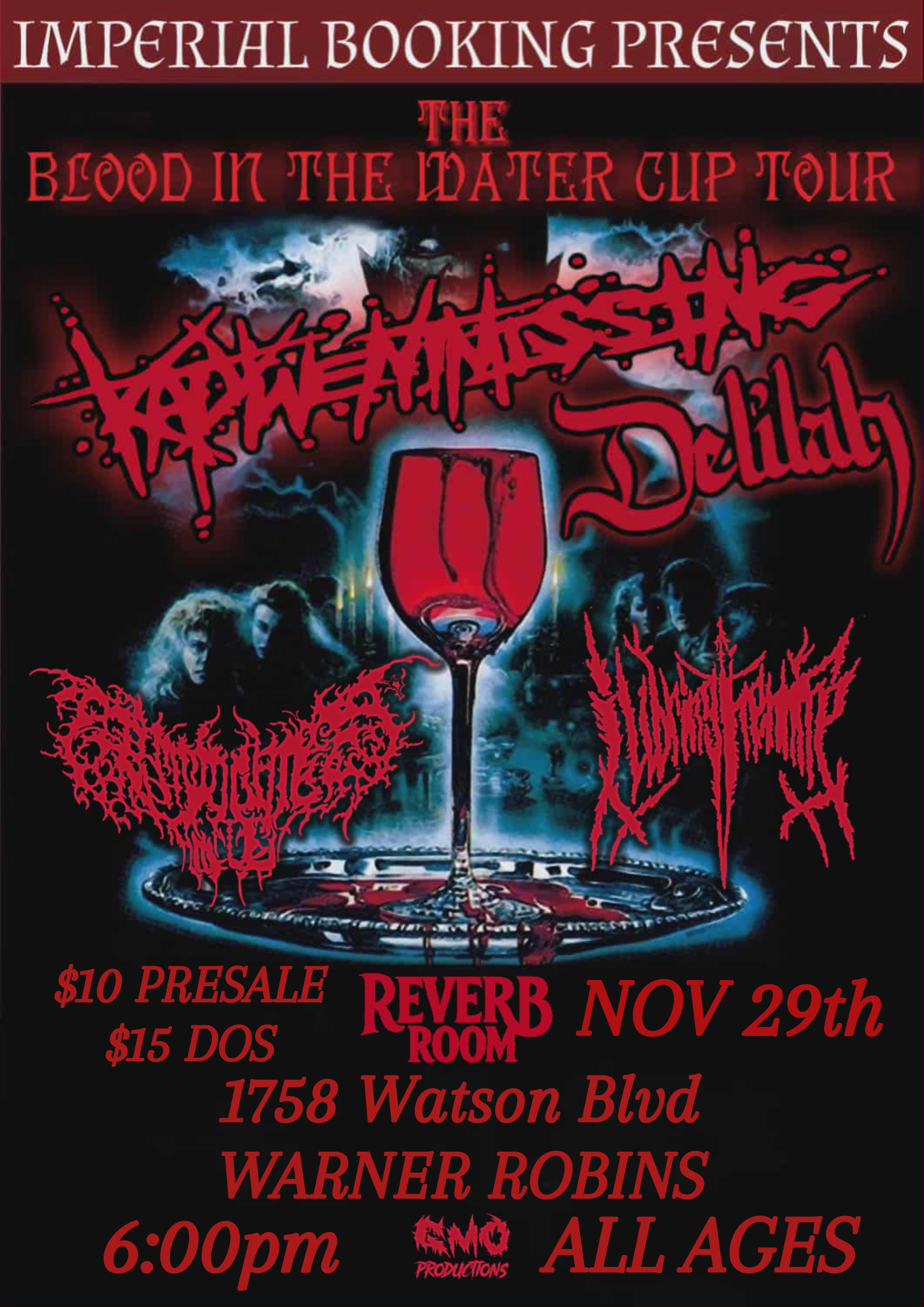 Blood In The Water Cup Tour w/ KATYWENTMISSING, DELILAH event flyer