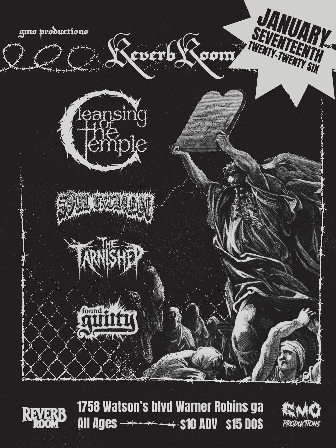 CLEANSING OF THE TEMPLE event flyer