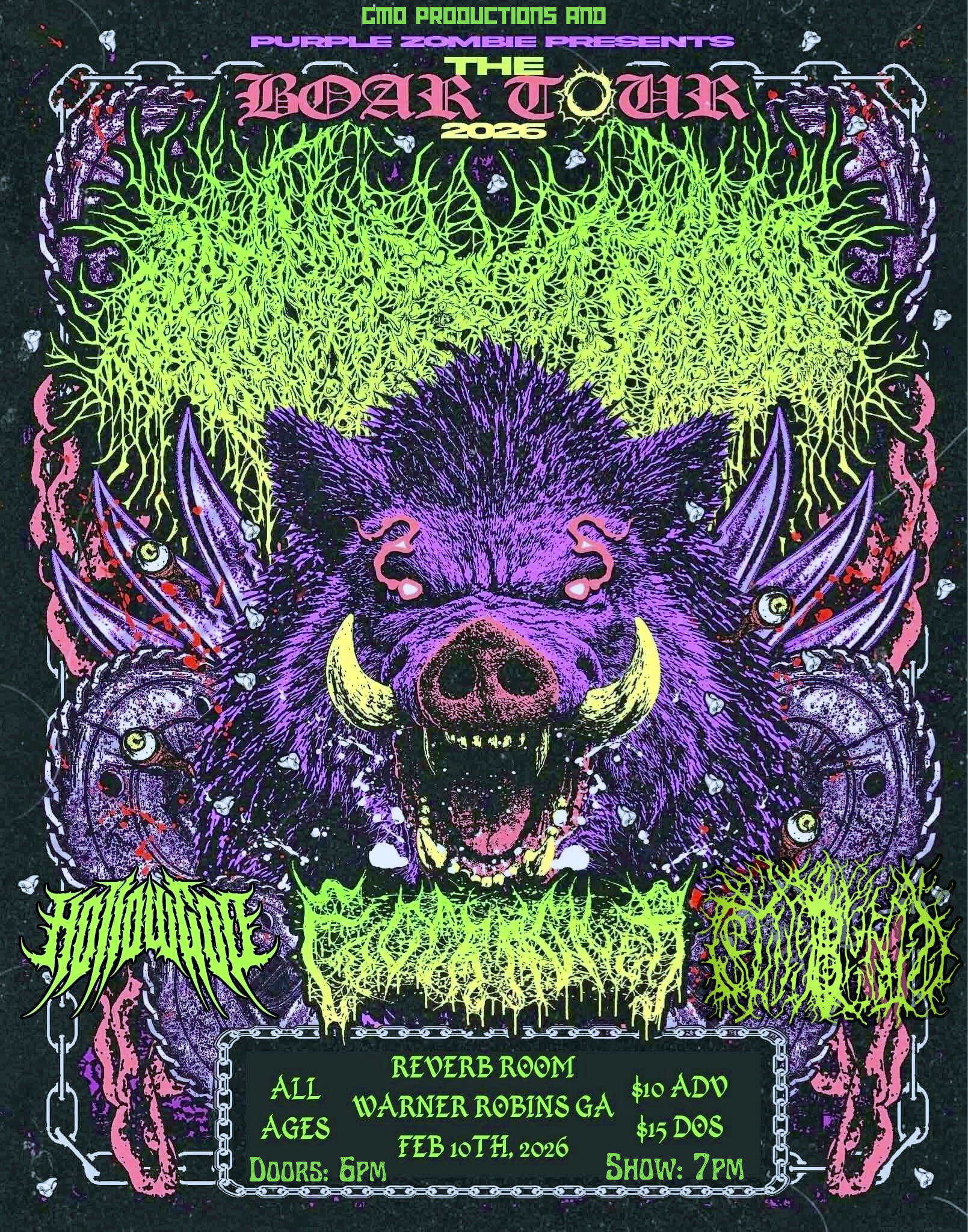 THE BOAR TOUR 2026 event flyer
