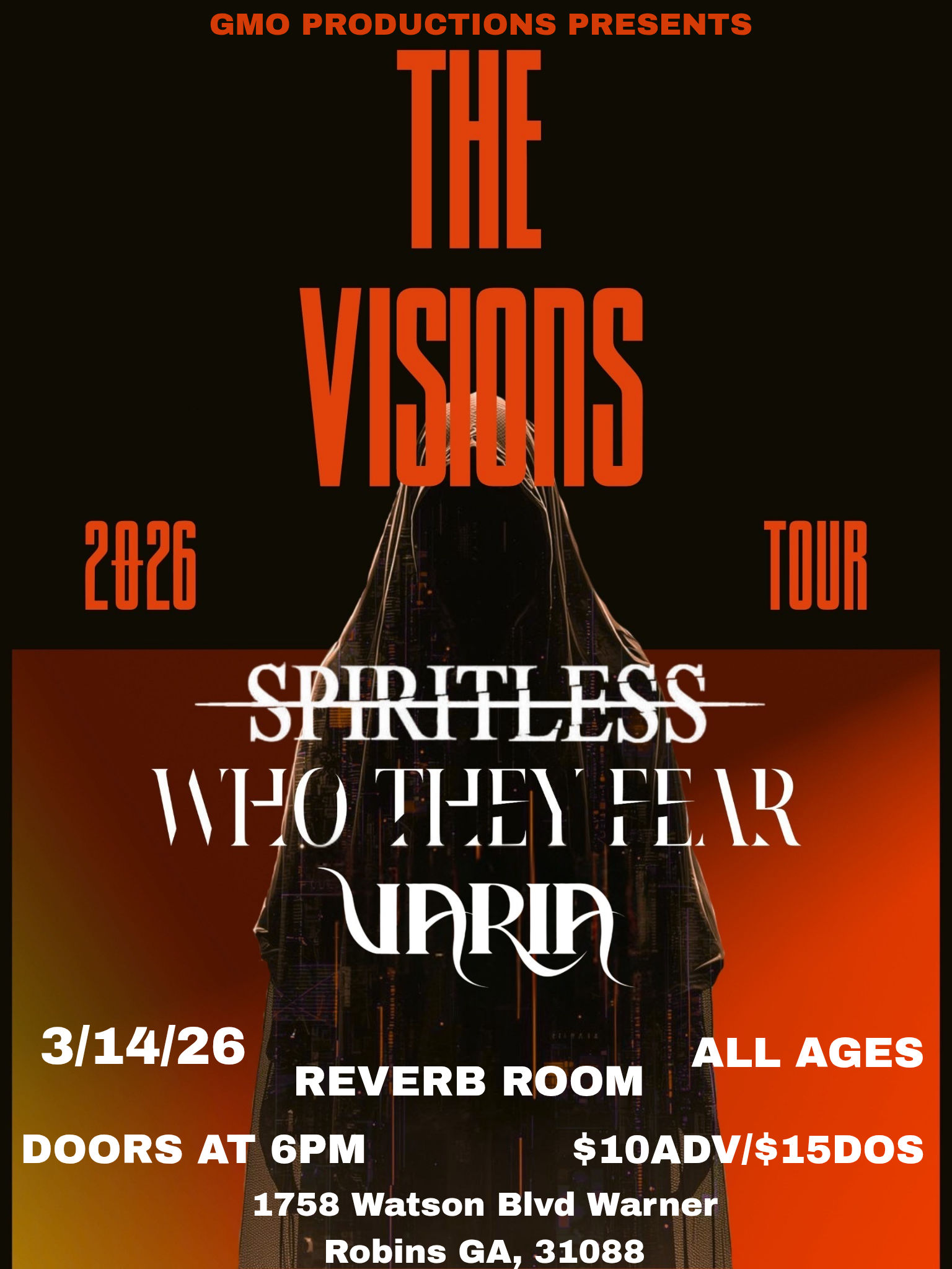 THE VISIONS 2026 TOUR event flyer