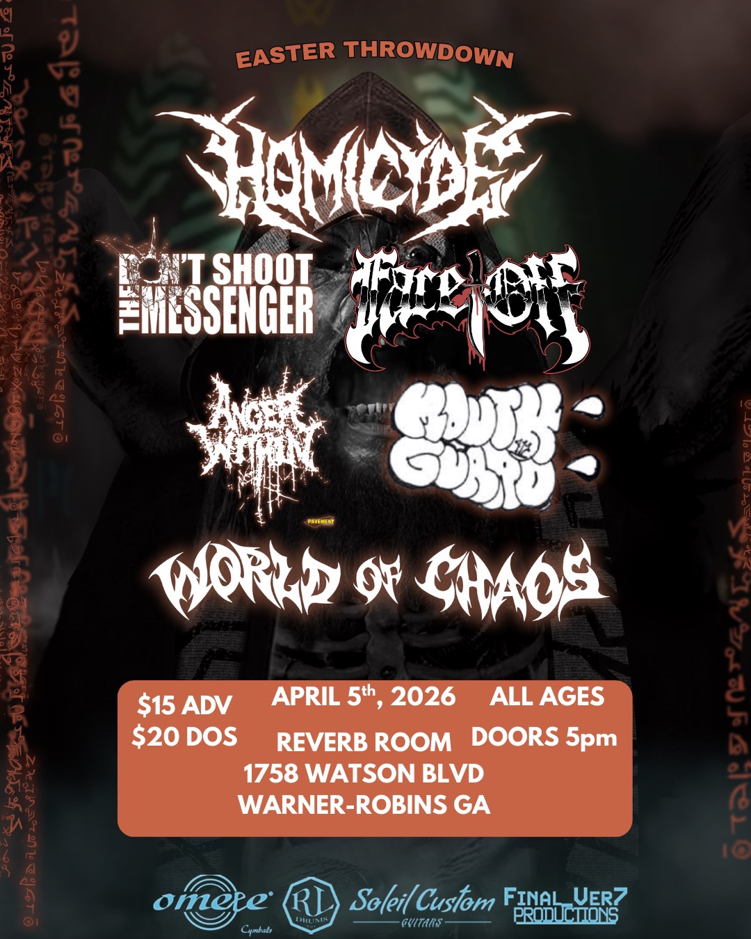 EASTER THROWDOWN event flyer