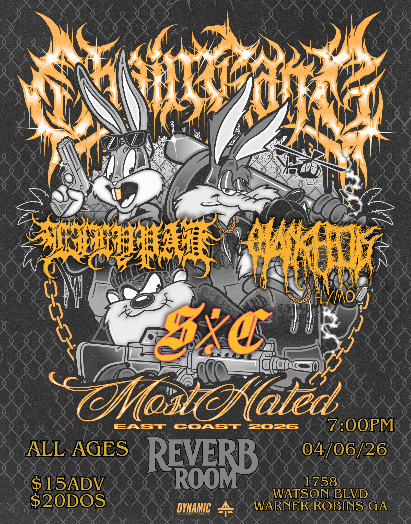 CHAINGANG w/ LilyPad, Black Hills, and Straight Content event flyer