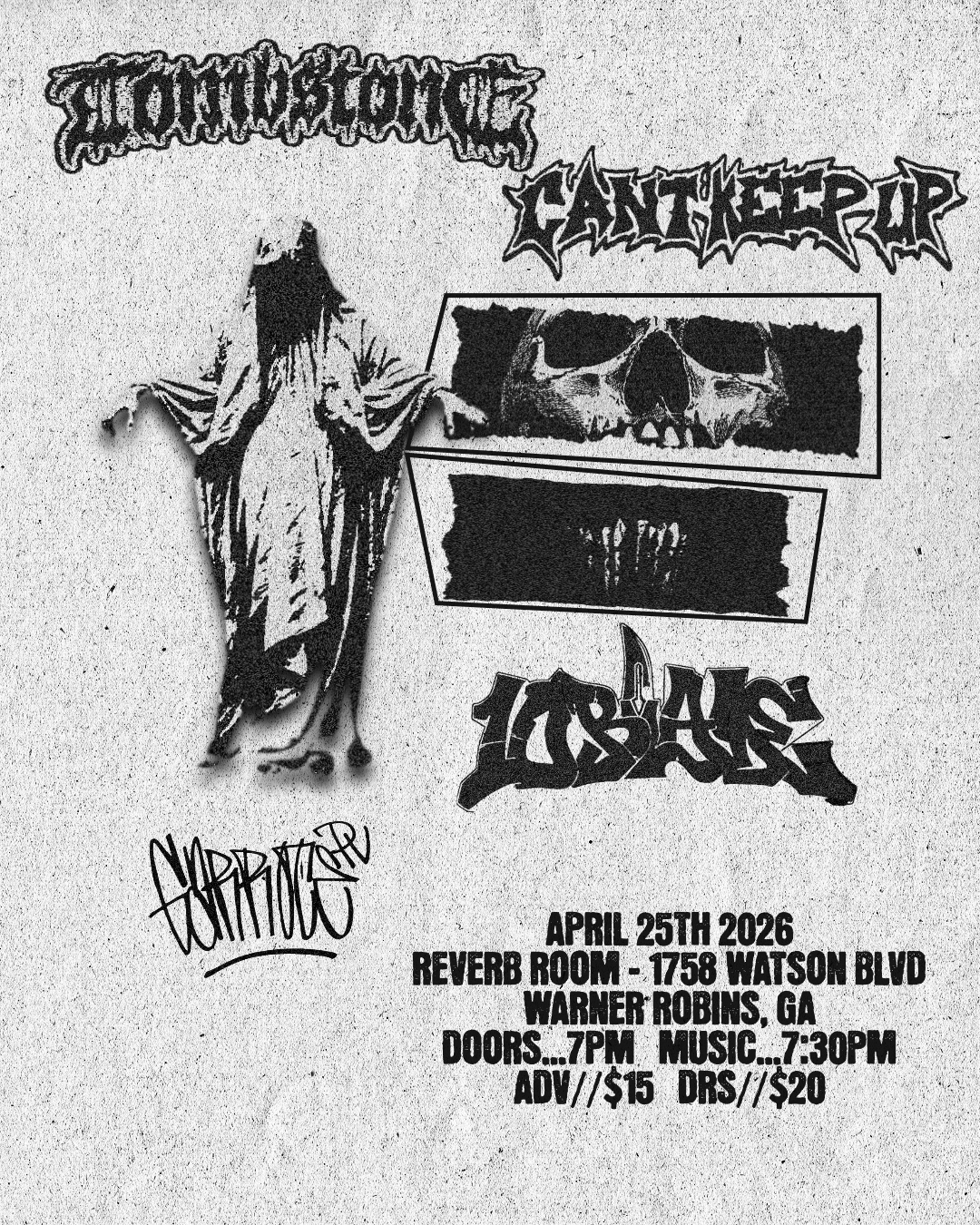 REVERB ROOM HXC SHOWCASE event flyer