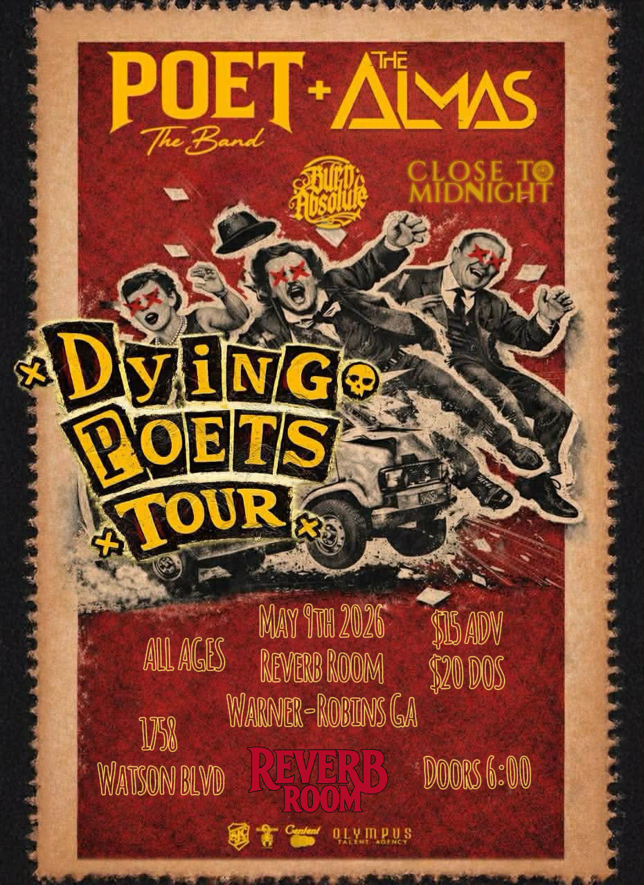 THE DYING POETS TOUR event flyer