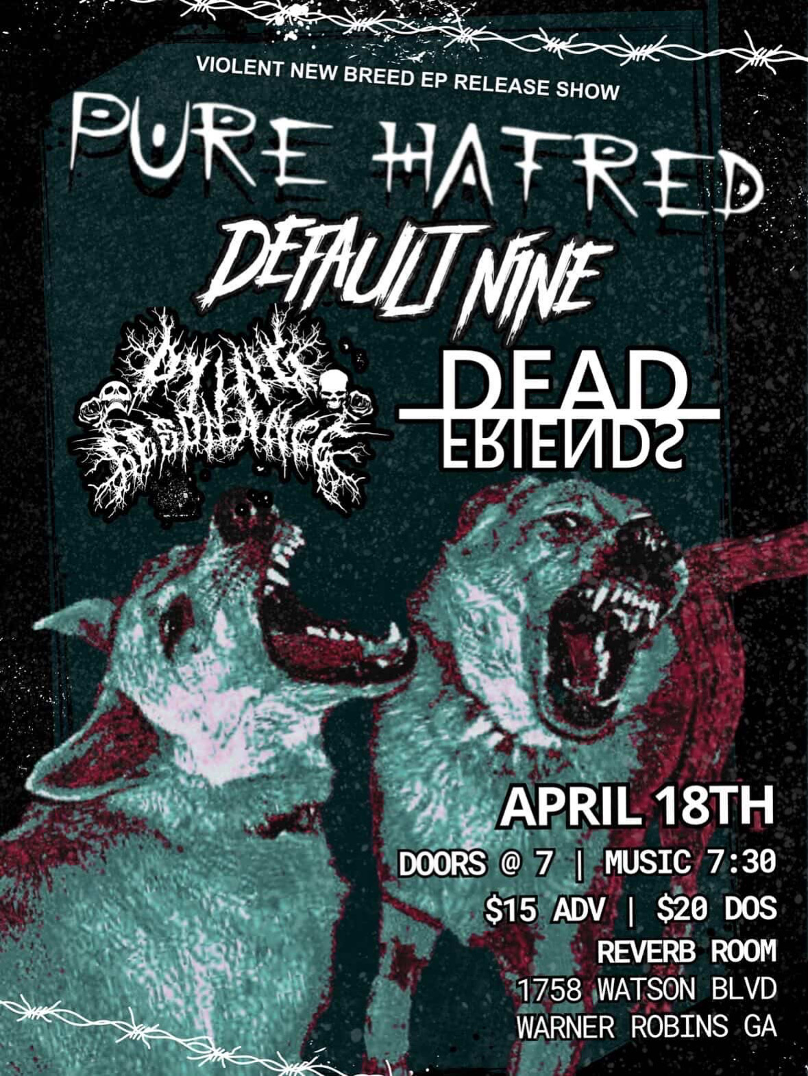 PURE HATRED EP RELEASE SHOW event flyer