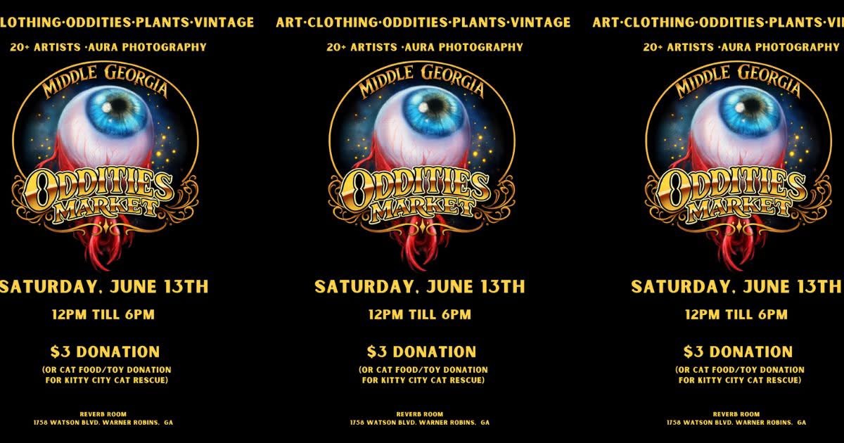 ODDITIES MARKET event flyer